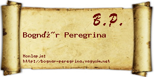 Bognár Peregrina névjegykártya